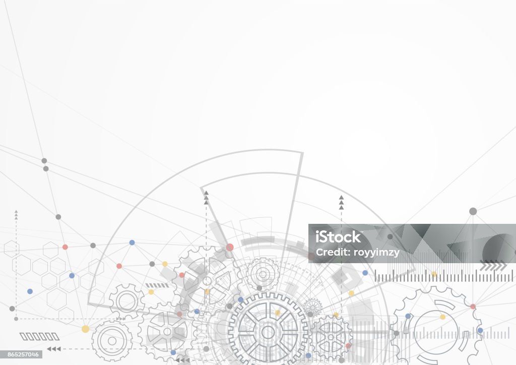 La tecnología de fondo abstracto  - arte vectorial de Fondos libre de derechos