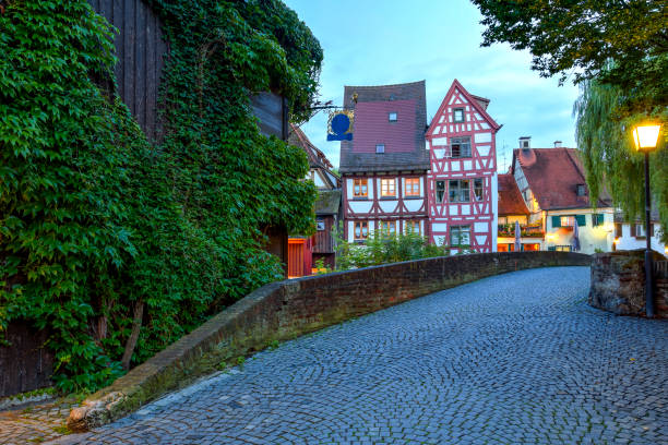 Street in Ulm, Germany Old street in Ulm, Germany ulm germany stock pictures, royalty-free photos & images