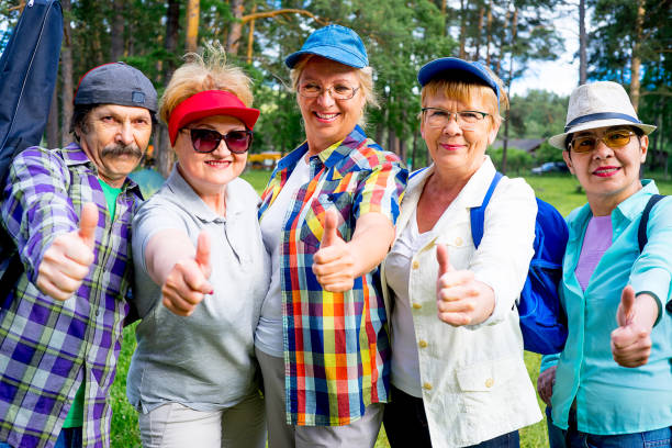 istock Senior people in a park 865275970