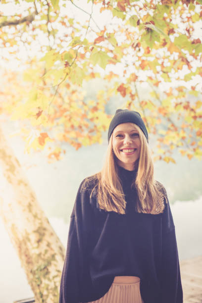 Woman in autumn