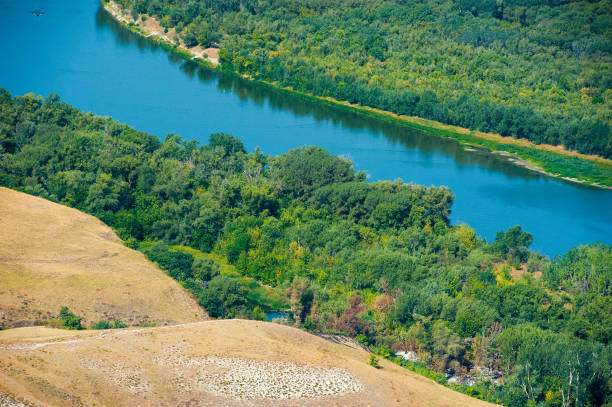 istock Aerial view of forest during 865286696