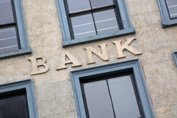 istock Bank Sign on Building 865293200