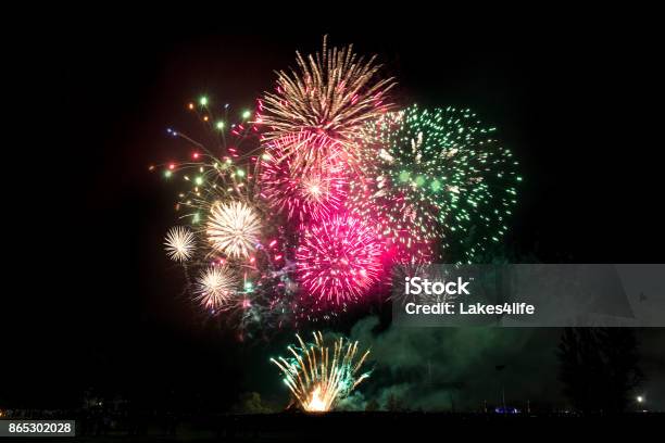 Firework Extravaganza Stock Photo - Download Image Now - Firework Display, Bonfire, UK