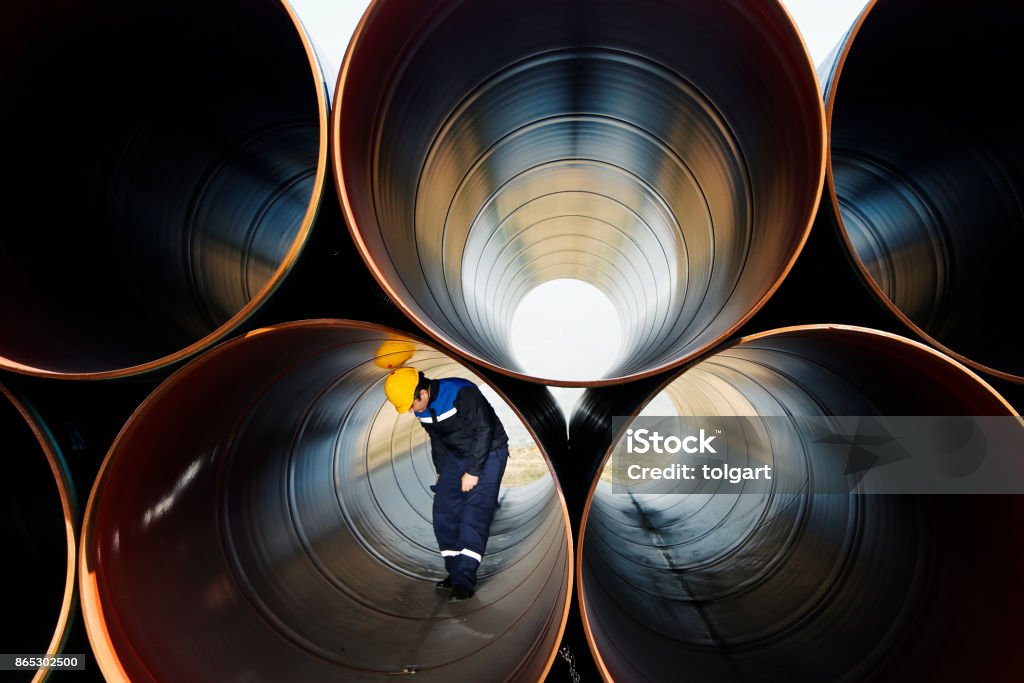 Ventory Check Industrial - Pipe Pipe - Tube Stock Photo