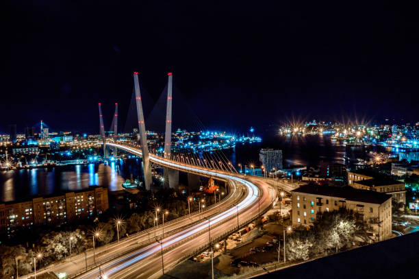 istock golden bridge vladivostok 865310660