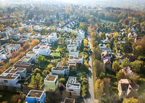 Aerial View of modern Houses