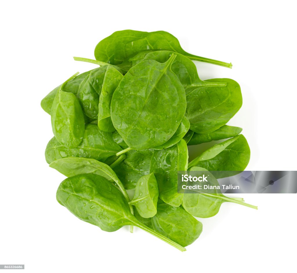 spinach isolated Spinach Stock Photo