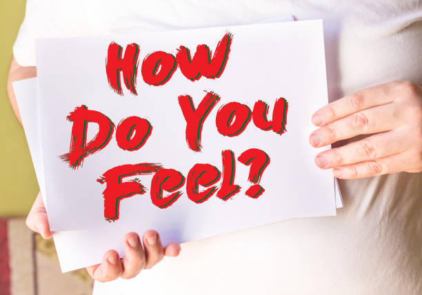 istock How Do You Feel? on white paper 865334874