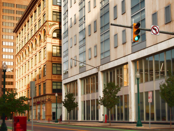 istock Financial district and office buildings 865342726