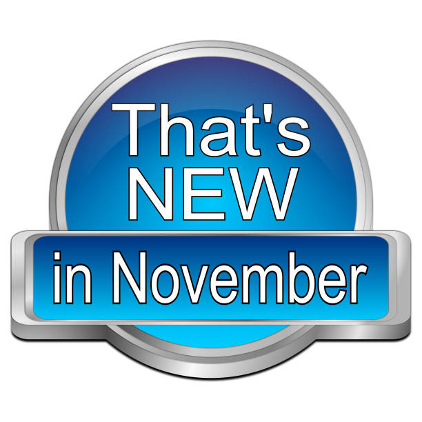 istock That's new in November Button - 3D illustration 865342736