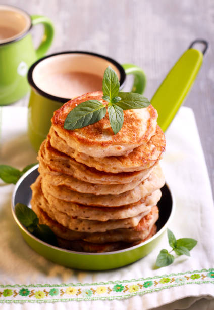 istock Pile of oat pancakes 865352380