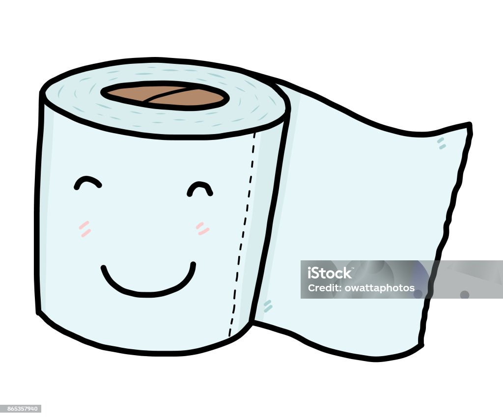 Tissue Paper Cartoon Stock Illustration - Download Image Now - Doodle, Toilet  Paper, Art - iStock