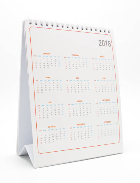 istock 2017 desk calendar isolated on white background 865360812
