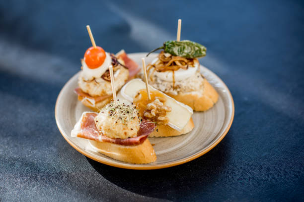 istock Set of pinchos on the table 865371376