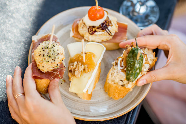 istock Set of pinchos on the table 865374694