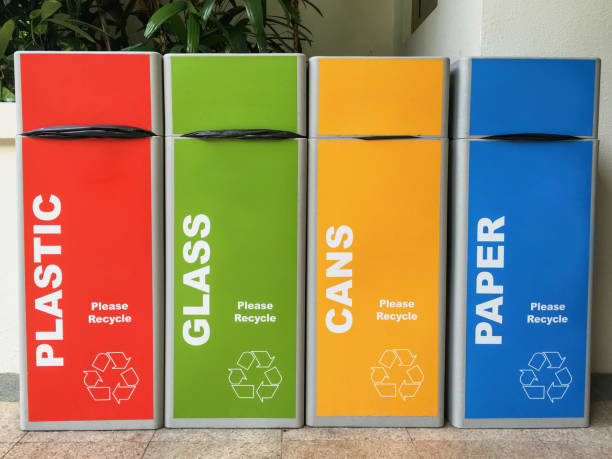 Recycling bins Recycling bins recycling bin photos stock pictures, royalty-free photos & images