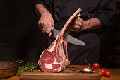 Chef Cutting Beef