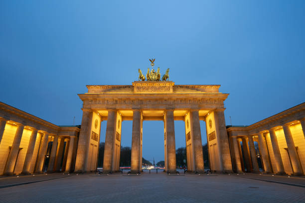 istock Brandenburg Gate at sunrise in Berlin 865392796