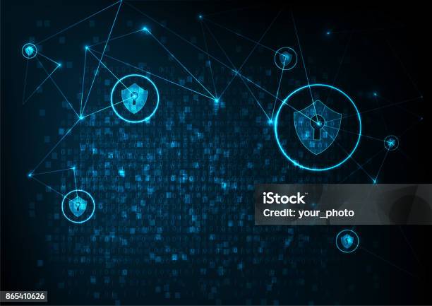 Security Concept Stock Illustration - Download Image Now - Network Security, Backgrounds, Security