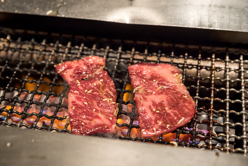 grilled wagyu beef Japanese meat BBQ yakiniku