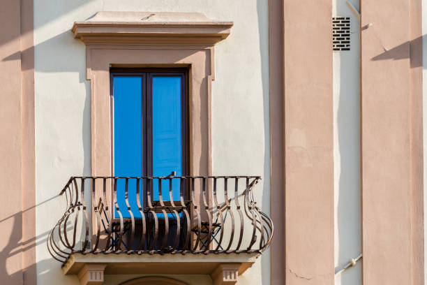 A cozy window and balcony in the old town section of Florence, Italy.