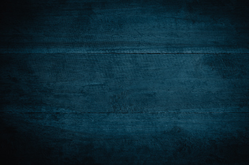 Old grunge dark textured wooden background,The surface of the old blue wood texture