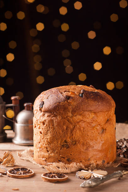 istock Panettone. Italian traditional christams cake 865442880