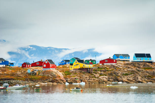 istock Colorful houses in Greenland 865443224