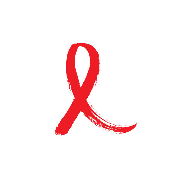 лента от спида - aids awareness ribbon stock illustrations