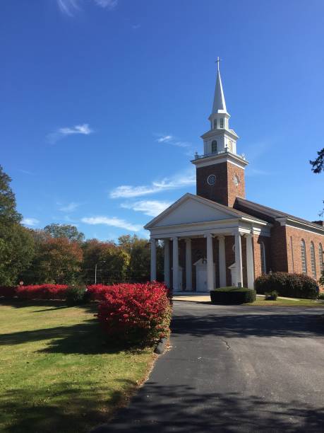 istock Church in fall - Autumn colors 865449594