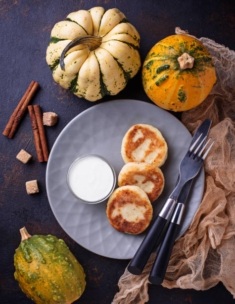 istock Delicious homemade pumpkins pancakes 865455778