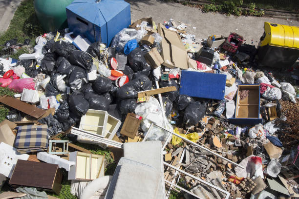 istock Various household waste and garbage thrown away on the street 865456040