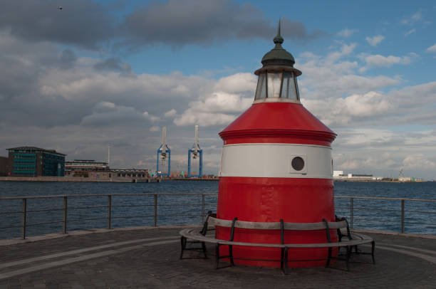 Langelinie lighthouse in Copenhagen Denmark