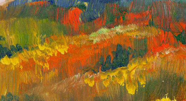 istock abstract fall color oil paint background. colorful paint texture 865460390