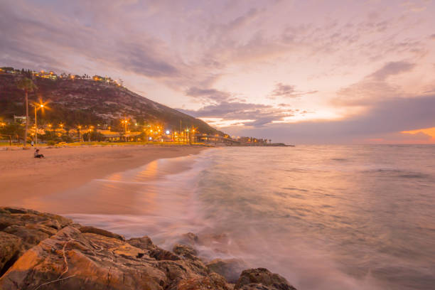 istock Bat-Galim beach promenade, at sunset, Haifa 865467004
