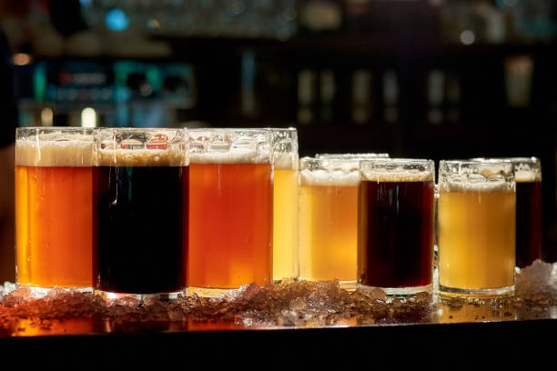 istock Different sorts of beer in pub. 865470382