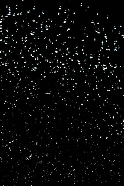 istock Drops of rain on a black background 865471328