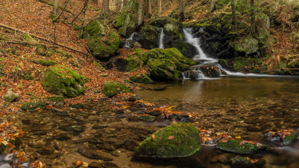 istock Waterfalls on river Cista in Krkonose mountains 865475238