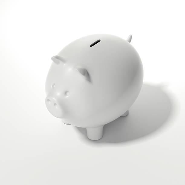 istock White piggy bank. 3d rendering 865478416