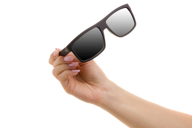 istock Black glasses in a female hand 865481496