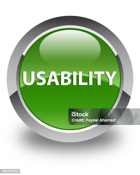 Accessibility Round Button Usability Glossy Soft Green Round Button Stock Illustration - Download ...
