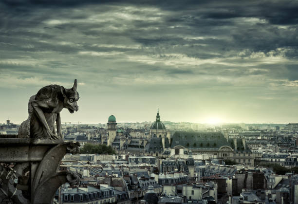 istock Paris skyline at sunset, France 865487764