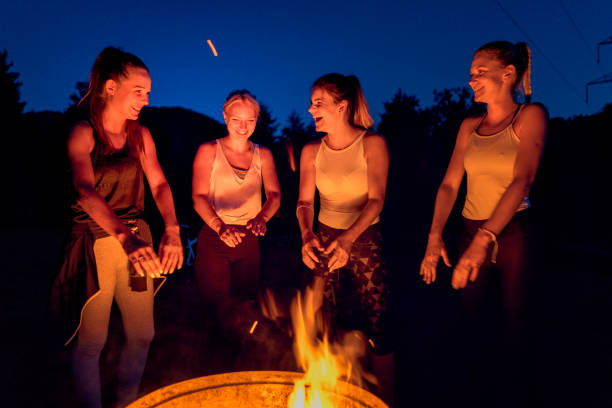 istock Party with friends at the campfire 865489258