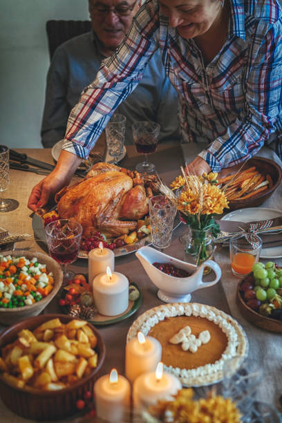 istock Traditional Holiday Stuffed Turkey Dinner 865492740