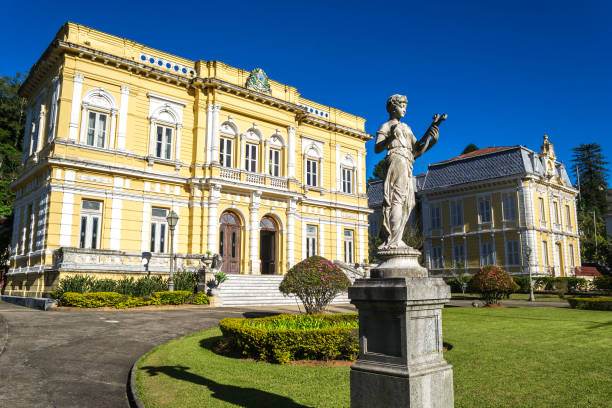 The Rio Negro Palace - the official summer residence of the Brazil Presidents Petropolis, Brazil  rio negro brazil stock pictures, royalty-free photos & images