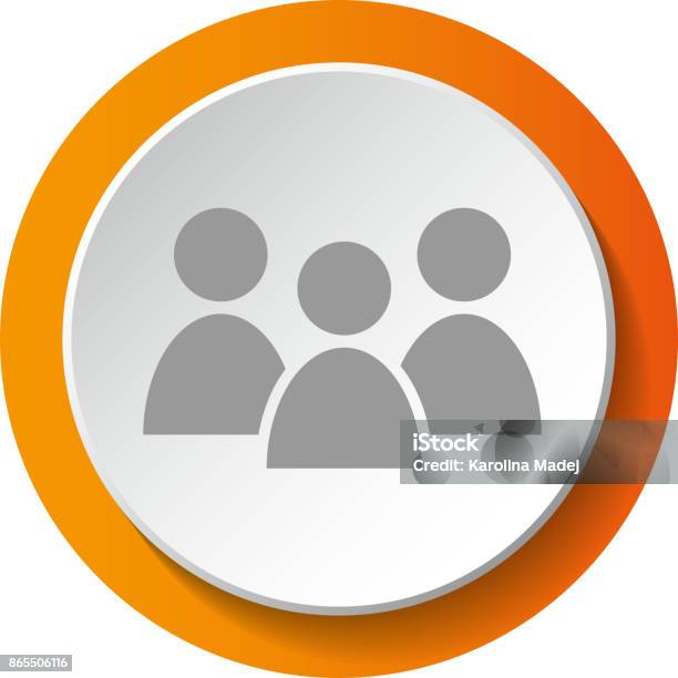 People Rater Button Group Of People 3d Button Isolated On White Background Vector Stock ...