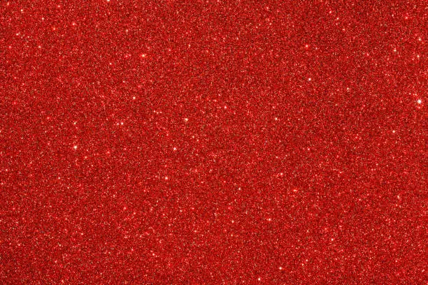 Photo of Red (ruby) glitter background.