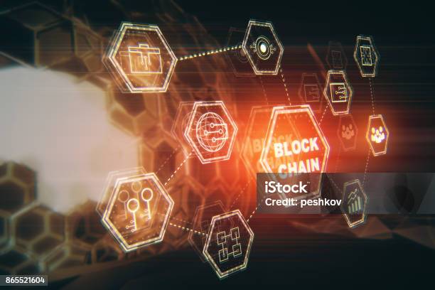 Interface Concept Stock Photo - Download Image Now - Blockchain, Technology, Cryptocurrency