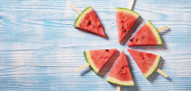 istock Slices of juicy red watermelon 865527316
