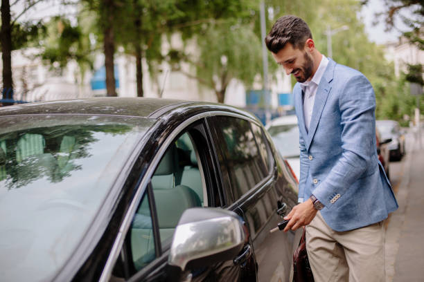 istock Businessman in car 865531232